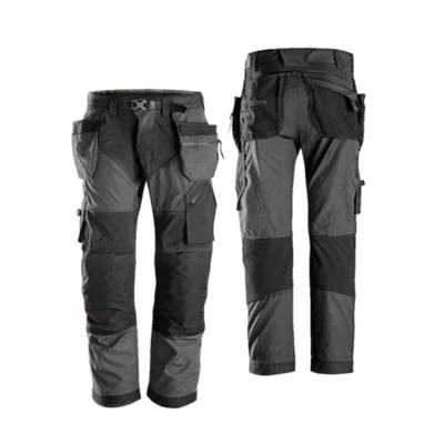 Joelheira masculina resistente com vários bolsos, calça de trabalho barata, calça de construção com bolsos laterais