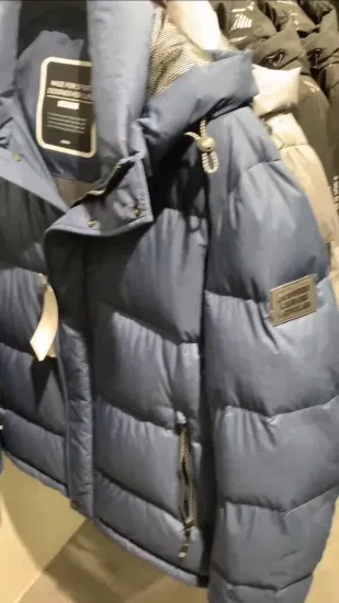 Logotipo personalizado inverno novo terno de pão masculino inchado oversize bolha casaco varsity puffer jaqueta com botões