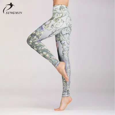 2021 novo design digital impresso yoga cintura amanteigado macio crânio collants leggings para mulher
